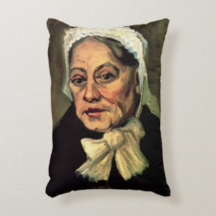 Kopf einer alten Frau mit weißer Kappe von Vincent Dekokissen