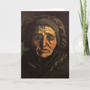 Kopf einer Bäuerin mit Spitzenkappe von Vincent va Karte