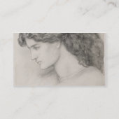 Kopf einer Frau, 1861 (Bleistift auf Papier) Visitenkarte (Rückseite)