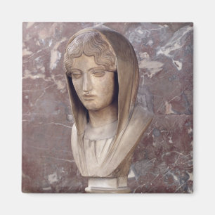 Kopf einer Frau bekannt als Aspasia von Miletos Magnet