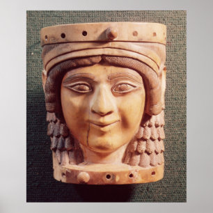 Kopf einer Frau, genannt die Dame des Brunnens Poster