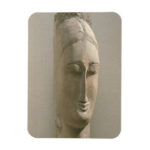 Kopf einer Frau (Stein) Magnet