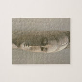 Kopf einer Frau (Stein) Puzzle (Horizontal)