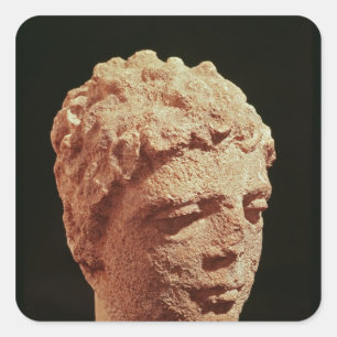 Kopf einer Göttlichkeit Quadratischer Aufkleber