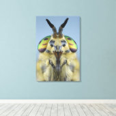 Kopf einer Hirschfliege Leinwanddruck (Insitu (Holzboden))