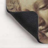 Kopf einer jungen Frau mit dem Tousled Haar oder, Mousepad (Ecke)