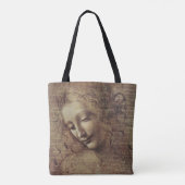 Kopf einer jungen Frau mit dem Tousled Haar oder, Tasche (Rückseite)
