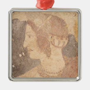 Kopf einer jungen Frau, Velia Silbernes Ornament