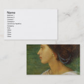 Kopf einer Mulatte-Frau, 1861 (Öl auf Papier legte Visitenkarte (Vorne/Hinten)