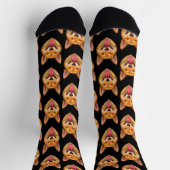 Kopf eines australischen Wildhundes Dingo Socken (Oben)