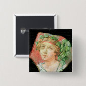 Kopf eines Bacchante Button (Vorne & Hinten)