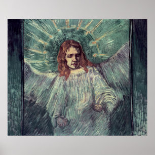 Kopf eines Engels, nach Rembrandt, 1889 Poster