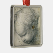 Kopf eines Engels Silbernes Ornament (Rechts)