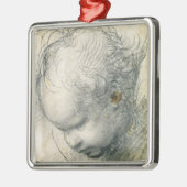 Kopf eines Engels Silbernes Ornament (Links)