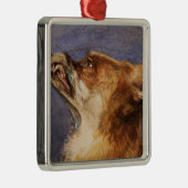 Kopf eines Fox Ornament Aus Metall (Rechts)