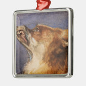 Kopf eines Fox Ornament Aus Metall (Links)