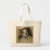 Kopf eines Hundes, 1870 (Öl auf Leinwand) Jumbo Stoffbeutel (Vorne)