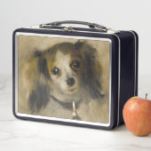 Kopf eines Hundes, 1870 (Öl auf Leinwand) Metall Brotdose (Beispiel)