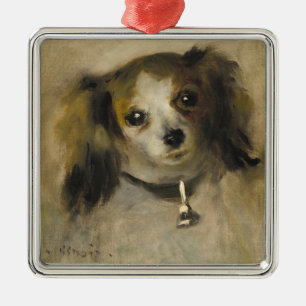 Kopf eines Hundes, 1870 (Öl auf Leinwand) Ornament Aus Metall