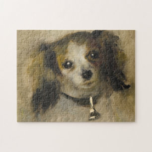 Kopf eines Hundes, 1870 (Öl auf Leinwand) Puzzle