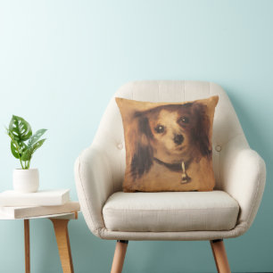 Kopf eines Hundes von Pierre Renoir, Vintage Fine Kissen