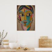 KOPF EINES MÄDCHEN POSTER (Küche)