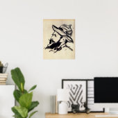 Kopf eines Mannes von Claude Monet, Poster (Heimbüro)