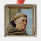 Kopf eines Mönchs Silbernes Ornament (Vorne)