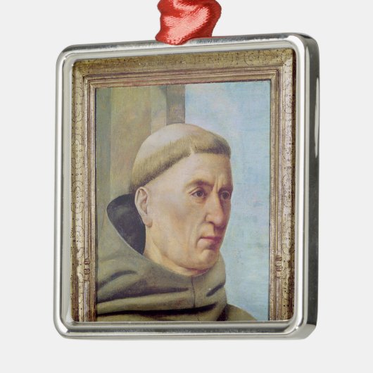 Kopf eines Mönchs Silbernes Ornament (Links)