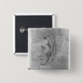 Kopf eines Mönchs, vom Vallardi Album Button (Vorne & Hinten)