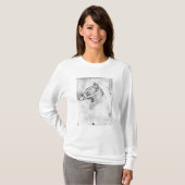 Kopf eines muzzled Hundes T-Shirt (Vorne ganz)
