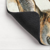 Kopf eines Rogen-Rotwilds Mousepad (Ecke)