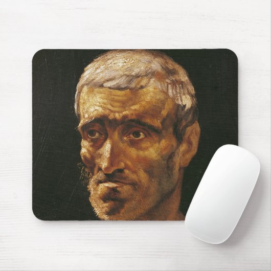 Kopf eines ruinierten Mannes Mousepad (Mit Mouse)