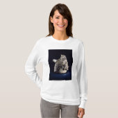 Kopf eines Tieres mit menschlichem Kopf in den T-Shirt (Vorne ganz)