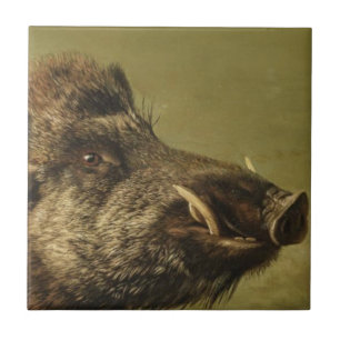 Kopf eines Wildschweins Fliese