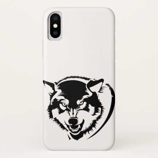 Kopf eines Wolfes Case-Mate iPhone Hülle (Rückseite)