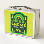 Kopf Garten Gemüse Garten Metall Brotdose (Vorderseite)