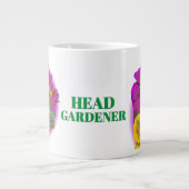 Kopf Gärtner Prirose Blume Jumbo Tasse (Vorderseite)