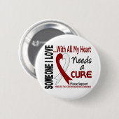 Kopf-Hals-Karzinom benötigt eine Heilung 3 Button (Vorne & Hinten)