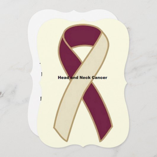 Kopf-Hals-Karzinom Einladung (Vorne/Hinten)