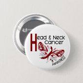 Kopf-Hals-Karzinom SCHMETTERLING 3,1 Button (Vorne & Hinten)