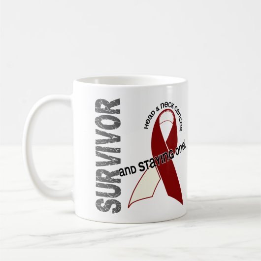 Kopf-Hals-Karzinom-Überlebender Kaffeetasse (Links)