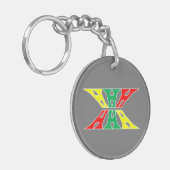 Kopf, Hand, Herz Schlüsselanhänger (Vorderseite links)