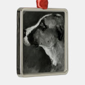 Kopf Henrides Toulouse-Lautrec | eines Hundes mit Silbernes Ornament (Rechts)