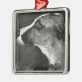 Kopf Henrides Toulouse-Lautrec | eines Hundes mit Silbernes Ornament (Links)