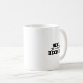 Kopf hoch und hoch; Heels runter Reiten Gi Kaffeetasse (VorderseiteRechts)