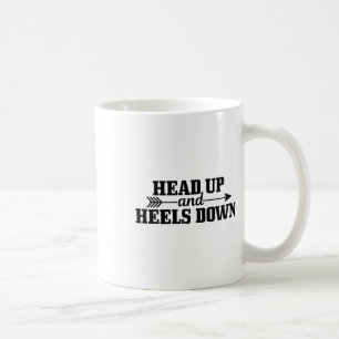 Kopf hoch und hoch; Heels runter Reiten Gi Kaffeetasse