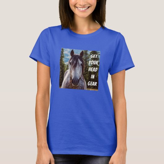 Kopf im T - Shirt Gear (dunkel) (Vorderseite)
