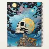 Kopf im Wolkenschädel Planer (Rückseite)