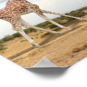 Kopf in Clouds Giraffe Poster (Ecke)
